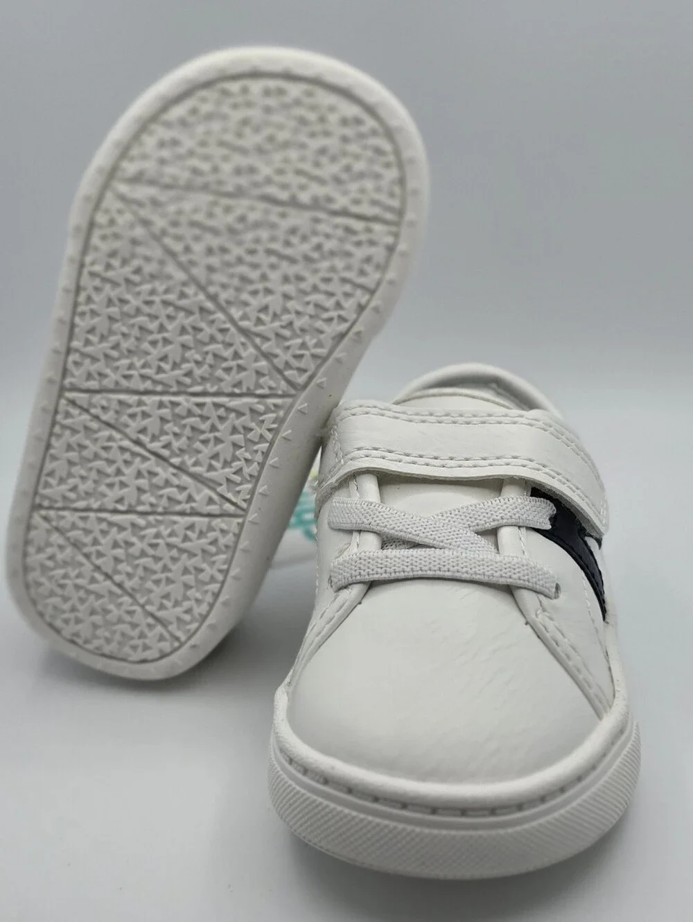 Carter's White Sneakers with Navy Accent for Kids